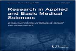 انتشار سی‌ و یکمین شماره مجله Research in Applied and Basic Medical Sciences